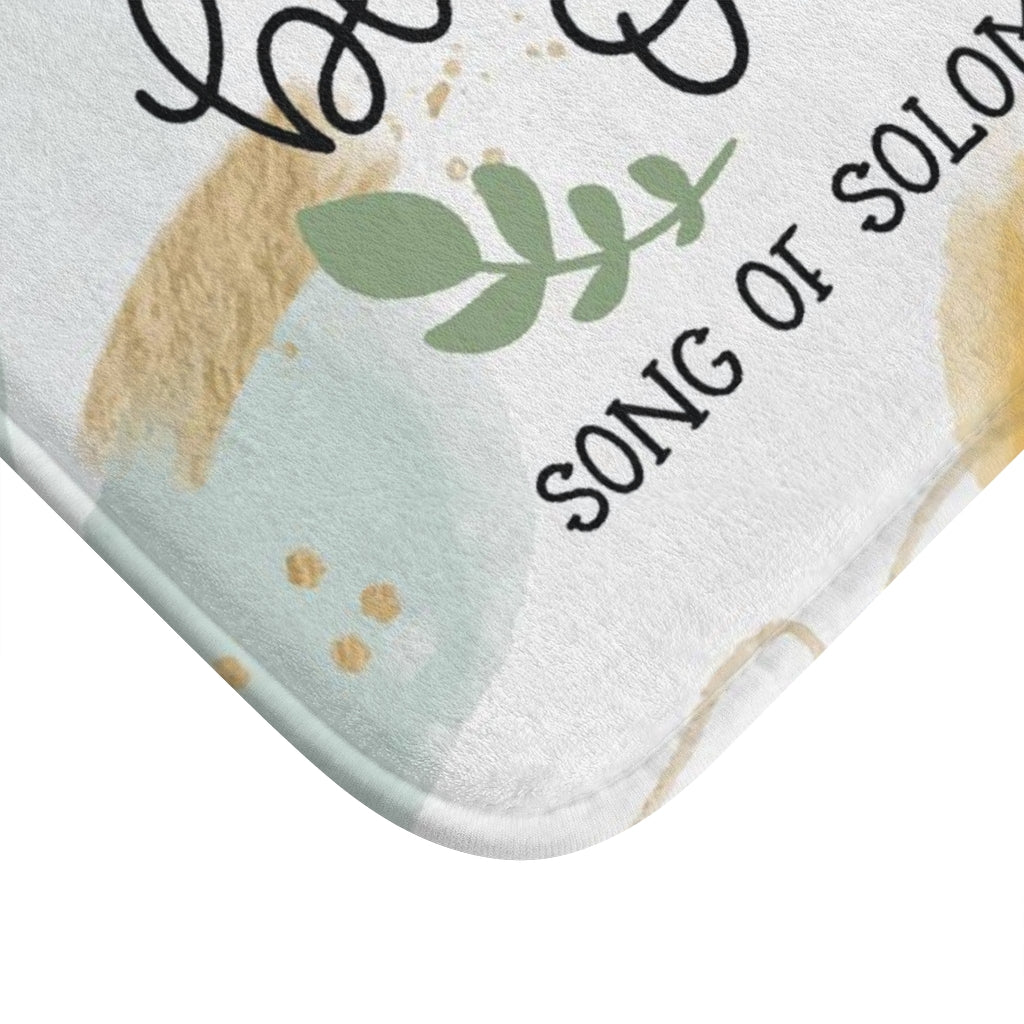 He Calls Me Beautiful One Song Of Solomon 2:10 Bath Mat