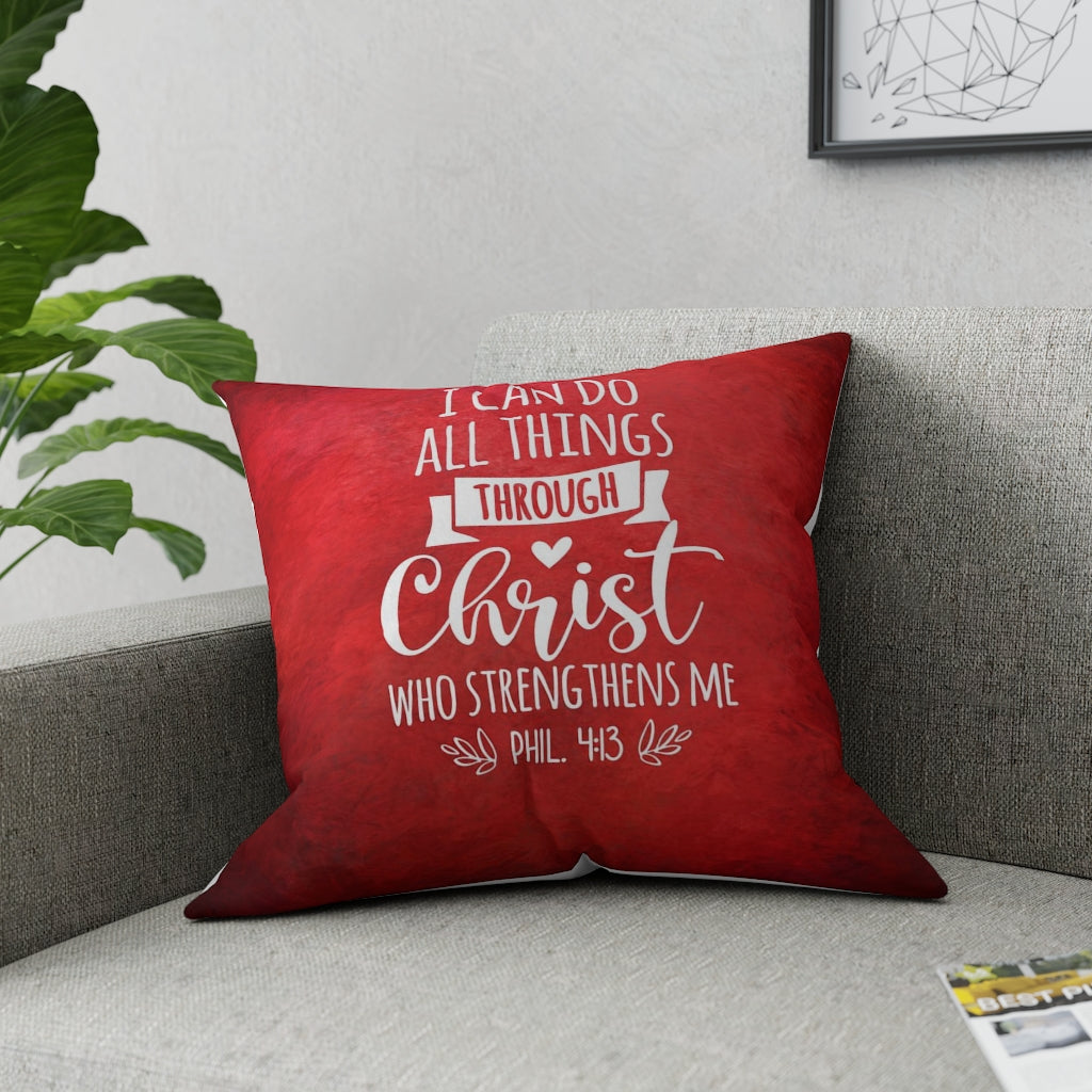 I can do all things Broadcloth Pillow